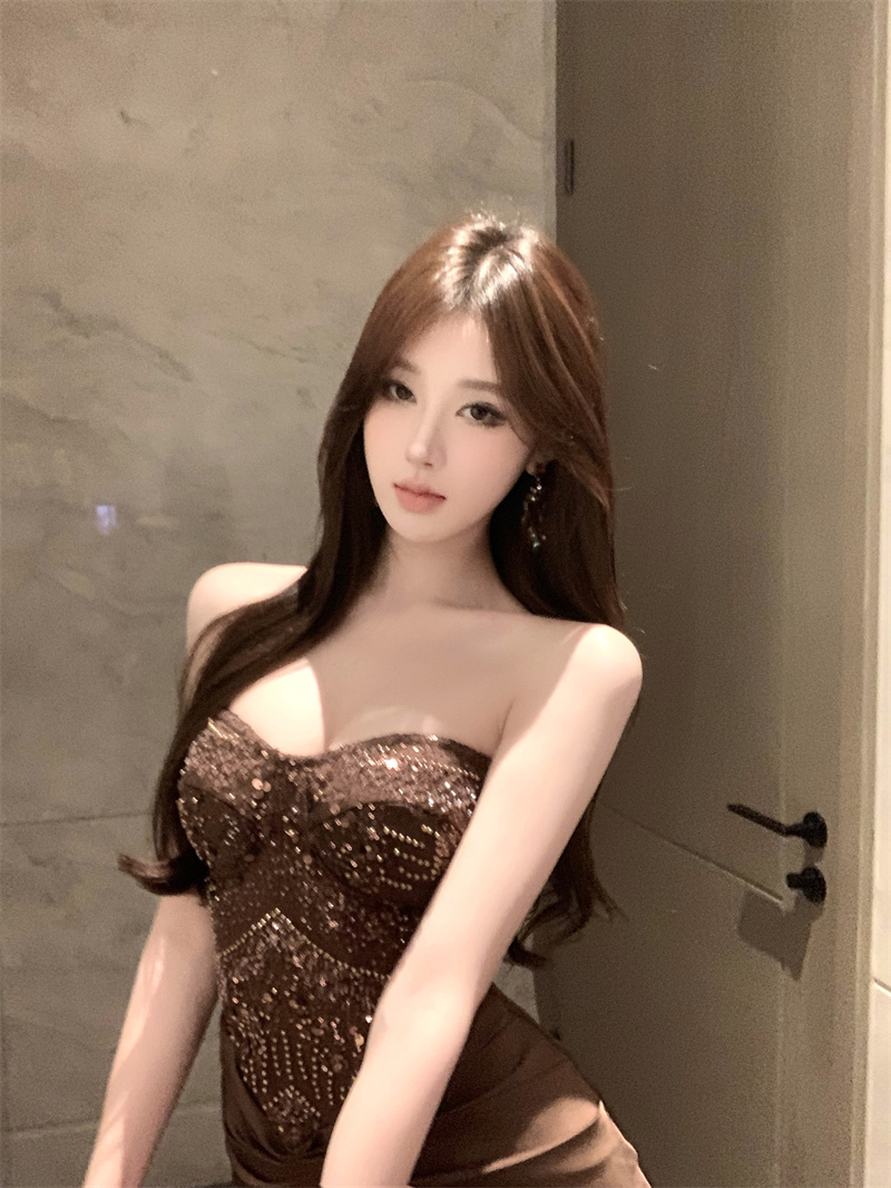 Women's Off-Shoulder Tube Dress Bodycon Mini French Style